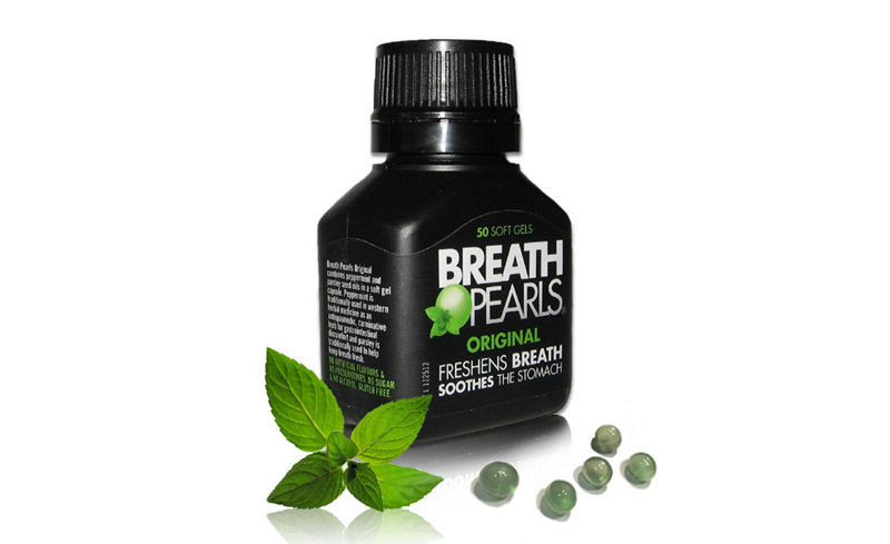 Thuốc Breath Pearls là cách chữa hôi miệng cấp tốc tiện lợi.