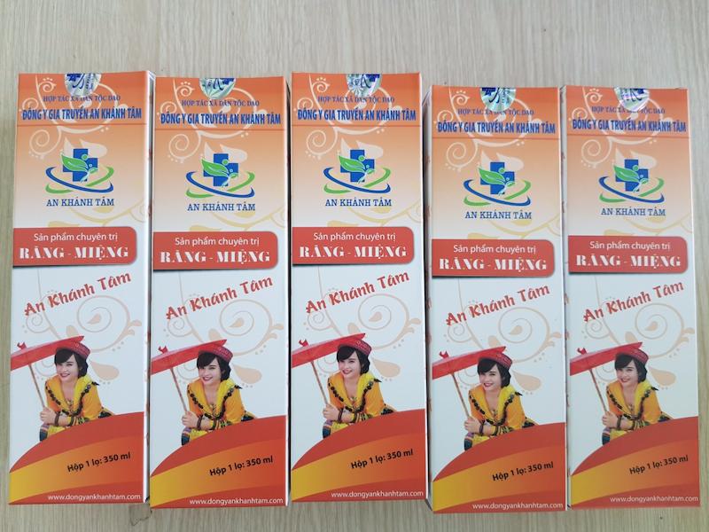 sản phẩm bảo vệ sức khỏe răng miệng Khánh An Tâm