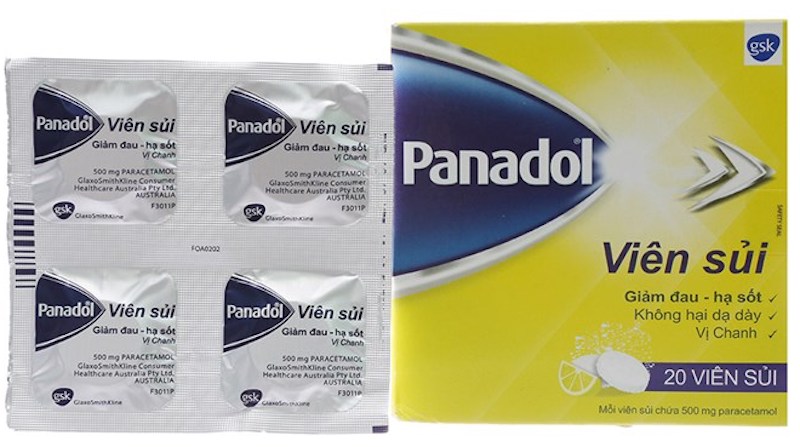 Panadol viên sủi có thành phần Paracetamol, làm chặn đứng các enzyme COX ở trong hệ thần kinh trung ương