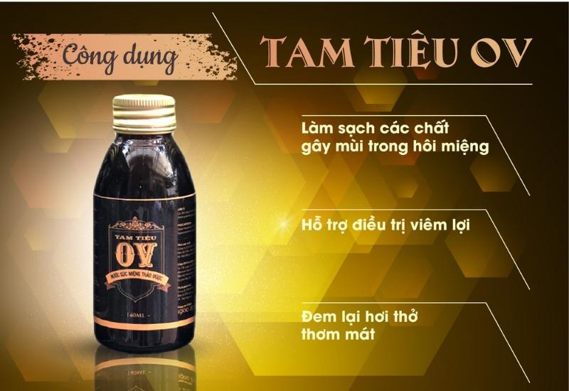 Công dụng của sản phẩm hôi miệng Tam Tiêu