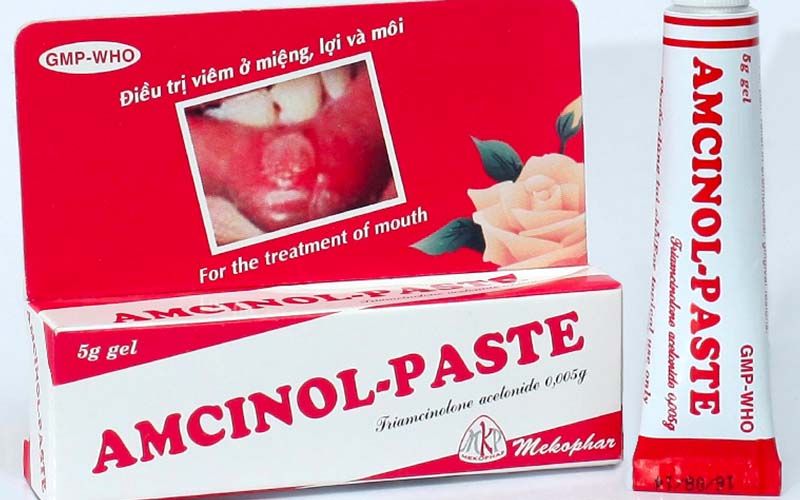 Amcinol-Paste giúp cải thiện các triệu chứng gây ra bởi viêm lợi