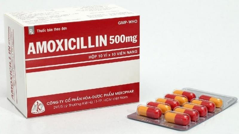 Trị viêm chân răng Amoxicillin