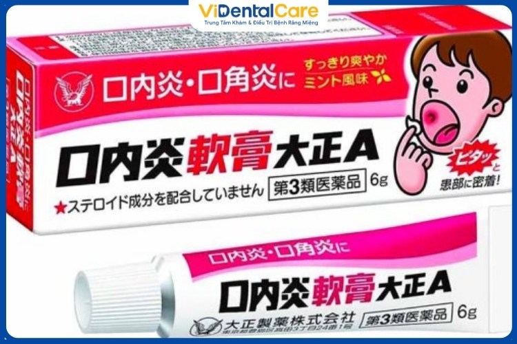 Gel bôi Taiso là thuốc trị nhiệt miệng của Nhật được nhiều người lựa chọn