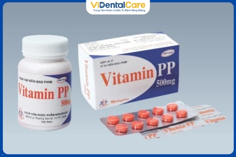 Thuốc Vitamin PP hỗ trợ trị nhiệt miệng hiệu quả